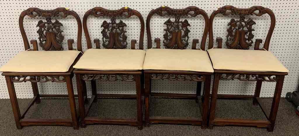 Set Of 4 Oriental Chairs
