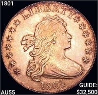 1801 Draped Bust Dollar HIGH GRADE