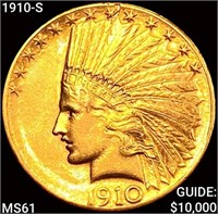 1910-S $10 Gold Eagle UNCIRCULATED