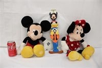 Mickey & Minnie Mouse Plushies & Back Scratchier