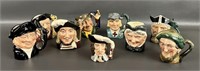Assorted Royal Doulton Miniature Toby Mugs (9)