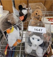 TY BEANIE BABIES IN ACRYLIC CASES