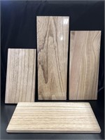 Four wood shelves w/ hardware