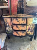 Asian Accented Corner Table