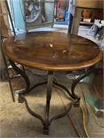 Wrought Iron Frame Side Table