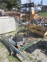 Metal banding spool T.V stand, & utility stand