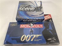 (3) New James Bond 007 Board Games & Tapes