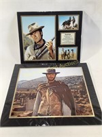 (2) Clint Eastwood Rawhide Memorabilia Poster