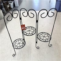 3 Tiers Wrought Iron Plant Stand