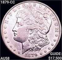 1879-CC Morgan Silver Dollar CHOICE AU