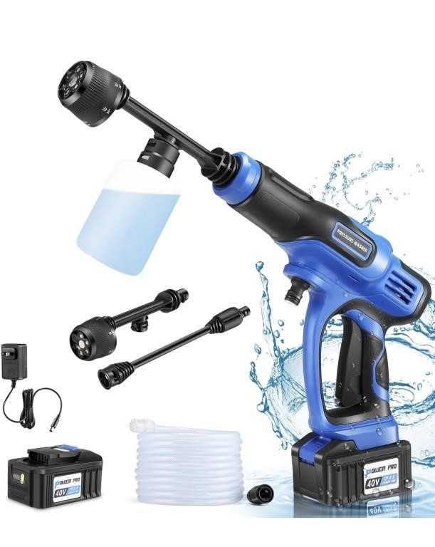 Homdox Cordless Pressure Washer with battery