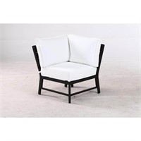 West Park Black Outdoor Sectional Chair