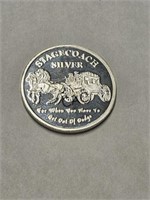Stagecoach 1oz Fractional Silver Round