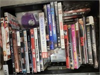 CRATE OF DVDS