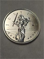 2022 Lady Justice 1oz Silver Round