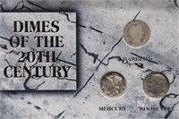 DIMES OF THE 20TH CENTURY 3 PCS IN SET