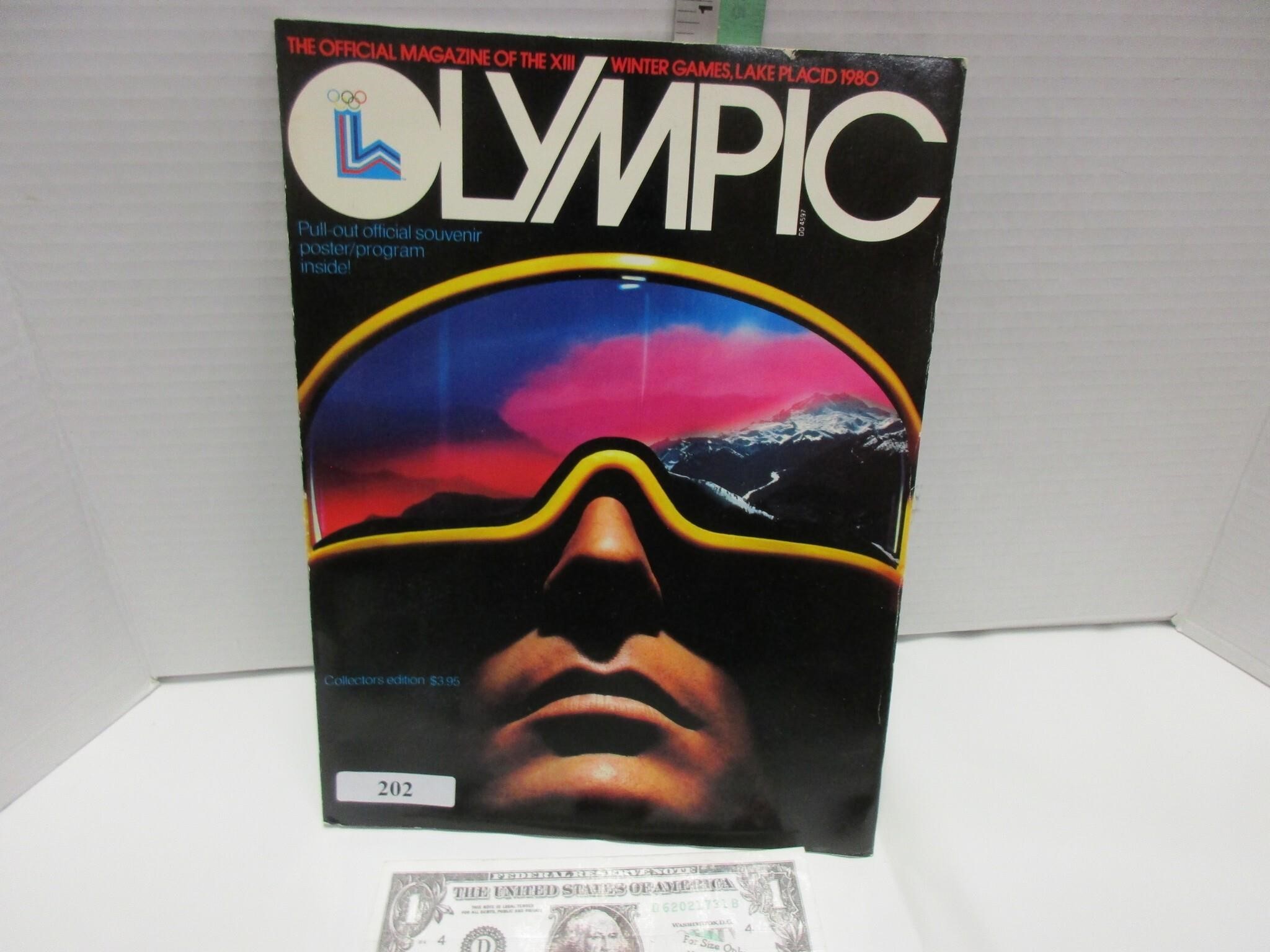 Vintage 1980 Olympic magazine