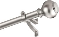 NEW $95 Nickel Brushed Window Curtain Rods