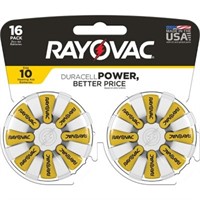 Rayovac Size 10 Hearing Aid Battery - 16pk