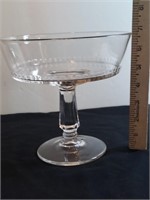 Antique Riverside Clear Glass Open Compote Baby