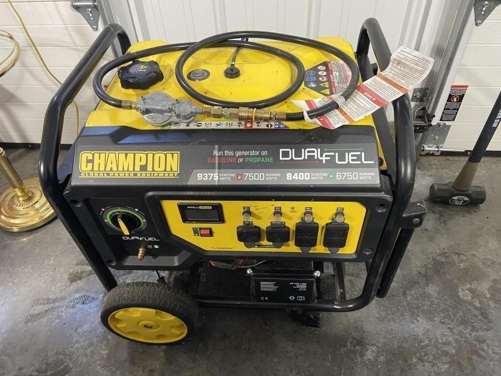 Nice Champion Dual Fuel 7500W Portable Generator