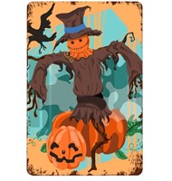 New Halloween Scarecrow Dancing with Pumpkin