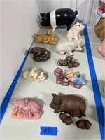 Several Pig Figurines