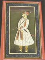 Late 18 th Mughal india School miniature shah