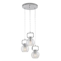 Elle Decor 3-Light Pendants w/ Clear Glass