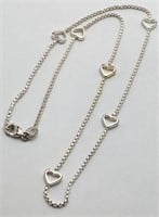 Sterling Silver Heart Necklace Chain