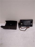 2 leather wallets