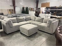 6 Pc Fabric Modular Sectional Sofa