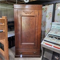 Armoire Vintage wooden 39in w x 16in D x 79 in H