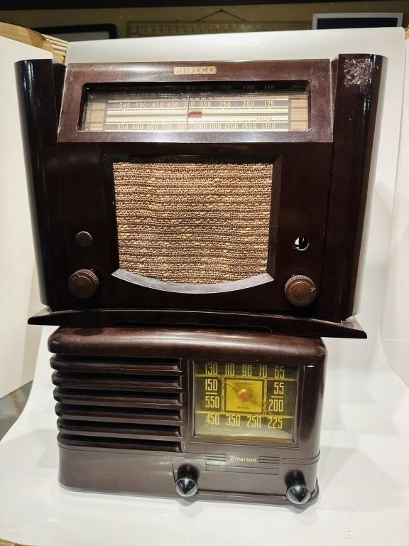2 Vintage 1940’s Philco Transitone PT-12 Radio Woo