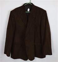 VTG Unisex 16 Savanah Brown Leather Jacket
