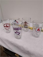 Group of beer glasses