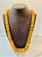 115 g baltic  Amber Necklace Marble  BUTTERSCOTCH