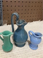 Lot 3 pottery pitcher