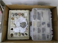 4 containers of mineral samples