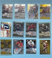 12-Autographed hockey cards all w/COA on back