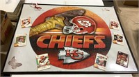 Framed KC Chiefs puzzle 28X22