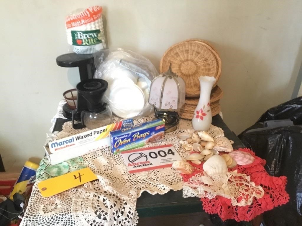 DOILIES, SHELLS, ETC-PICTURE TO FOLLOW