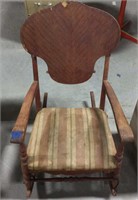 Wooden rocking chair