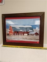 Framed Red Barn photo