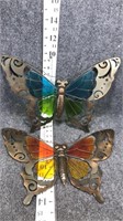 metal butterfly decor