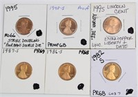 (6) LINCOLN PENNIES