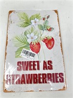 New Sweet As Strawberries Iron Poster Painting