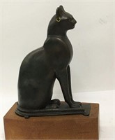 Spelter Cat Sculpture
