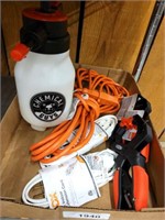CHEMICAL SPRAYER, DROP CORDS, CLAMPS