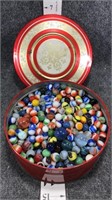 tin full of marbles